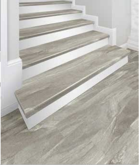 Staircase With Luxury Vinyl, Renew Vinyl Flooring
